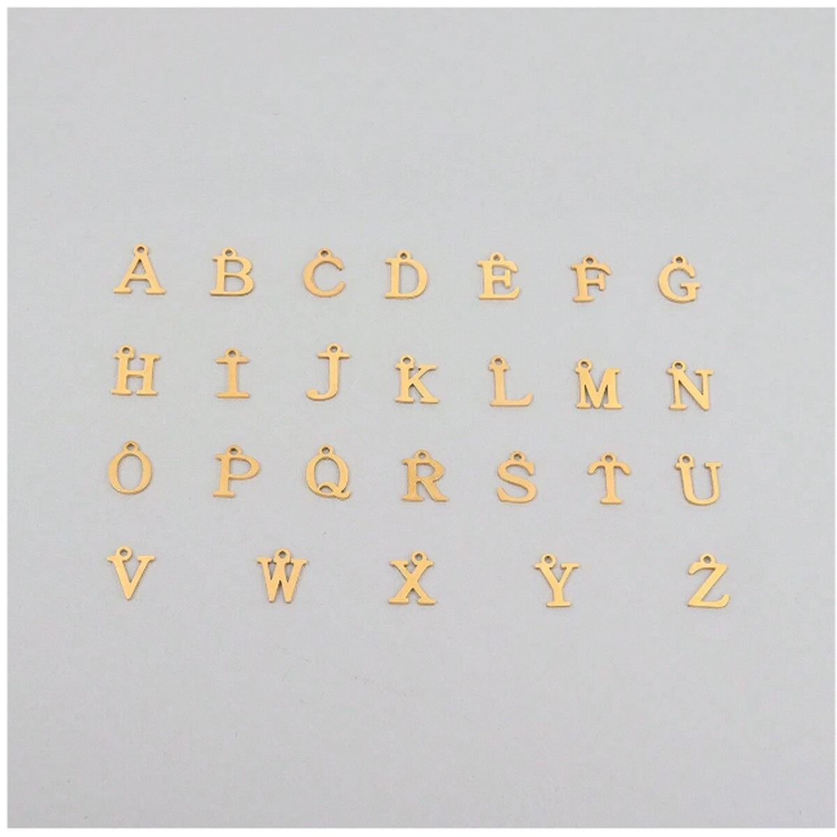 Golden initial necklace
