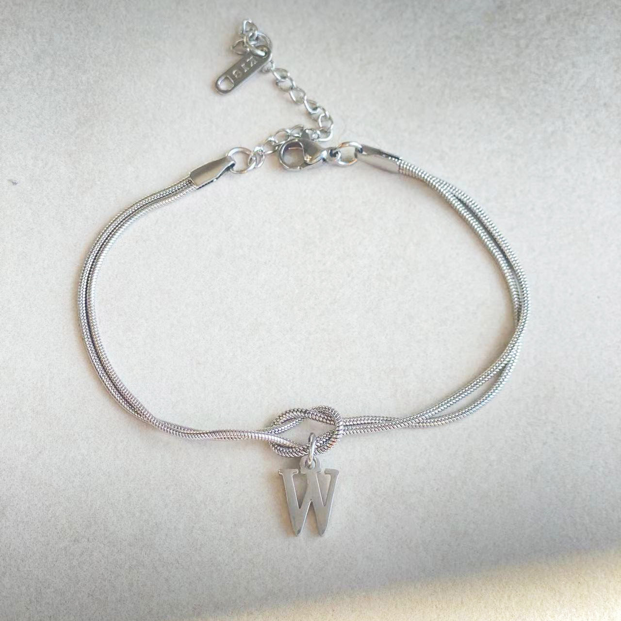 Golden initial bracelet