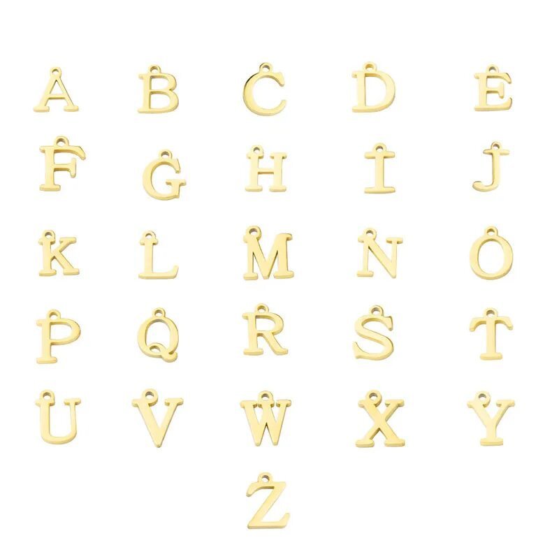 Golden initial bracelet